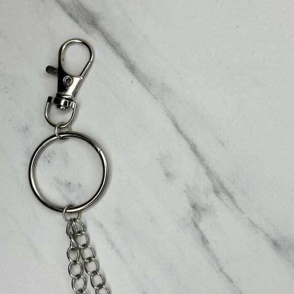 Silver Tone Double Strand Chain Pants Chain Wallet Chain 19.75" ✨ - Picture 7 of 7